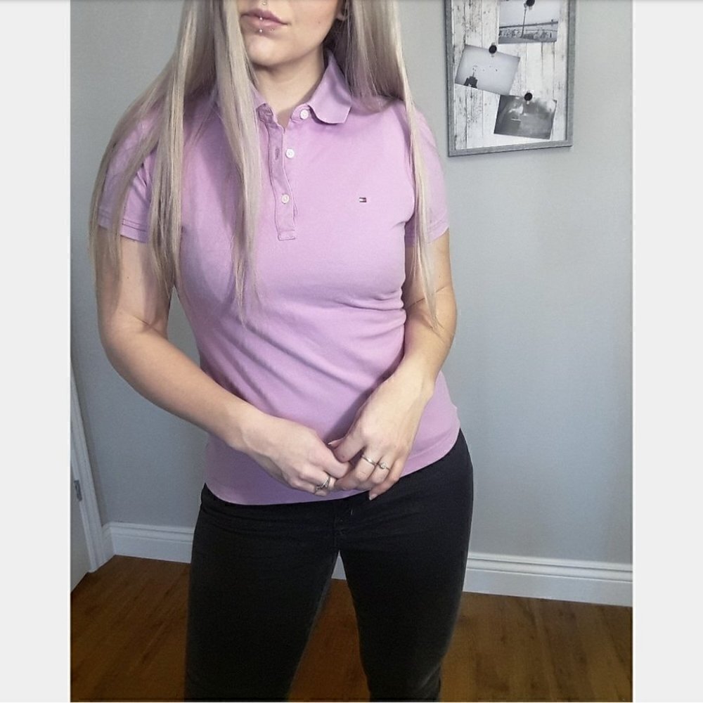baby PINK LILAC TOMMY HILIFIGER POLO